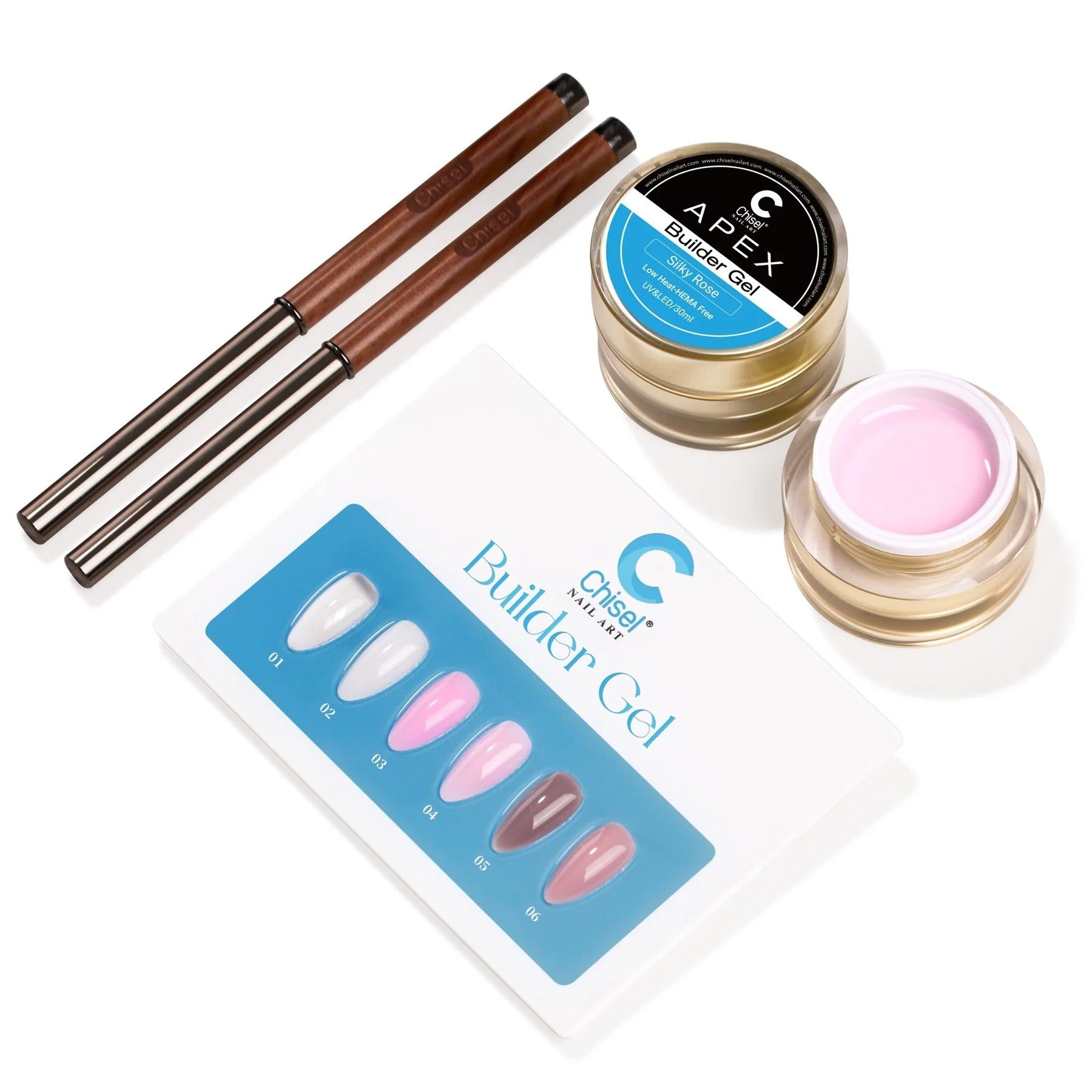 Chisel Builder Gel Set of 6 Colors