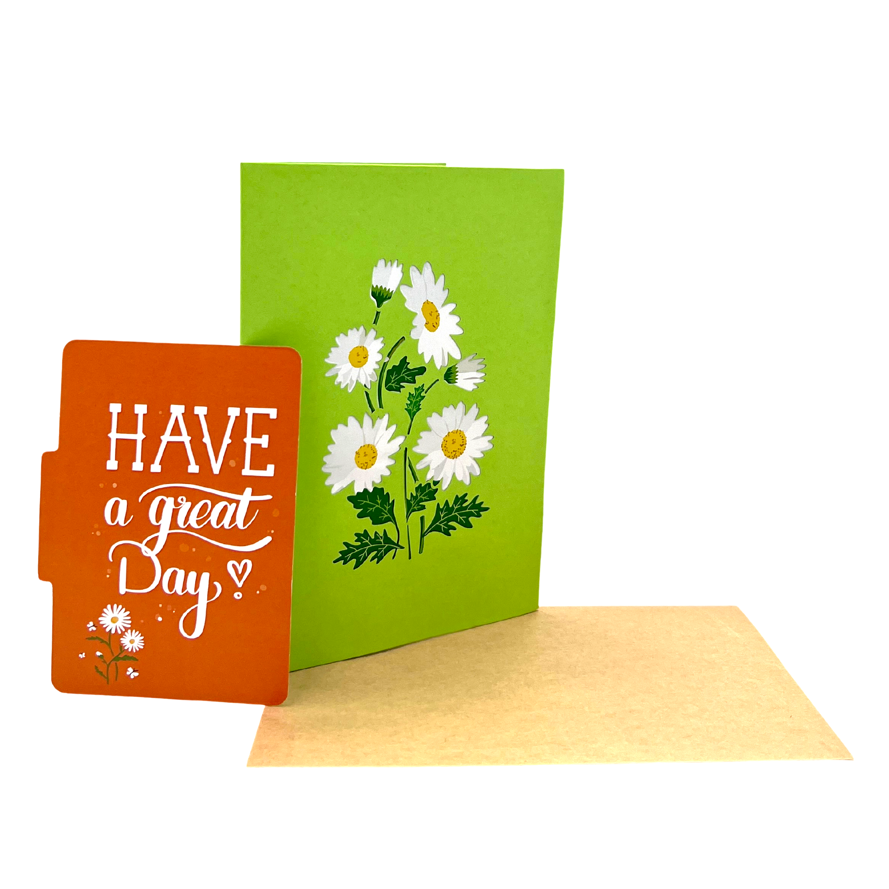 Pop Up Greeting Card Blooming White Daisy Field Card, Flower Card, Daisy Gift, Flower Cards, Spring Card, Mother's Day, Flowers Gift Card