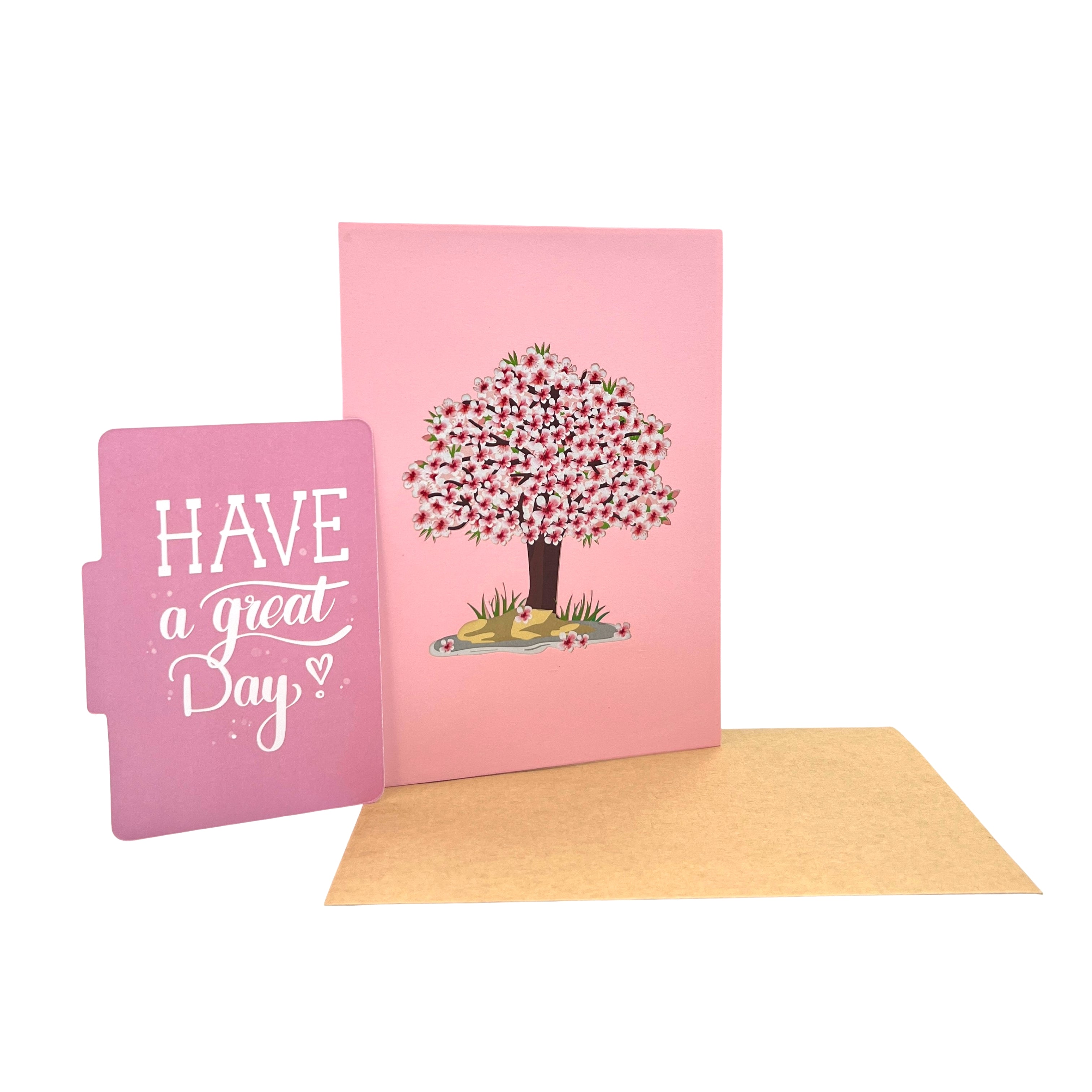 Pop Up Greeting Card Cherry Blossom Birthday Thank You Card Spring Card Nature Card Tree Card 3D Pop Up Blooms Nature Flower Card For Mom