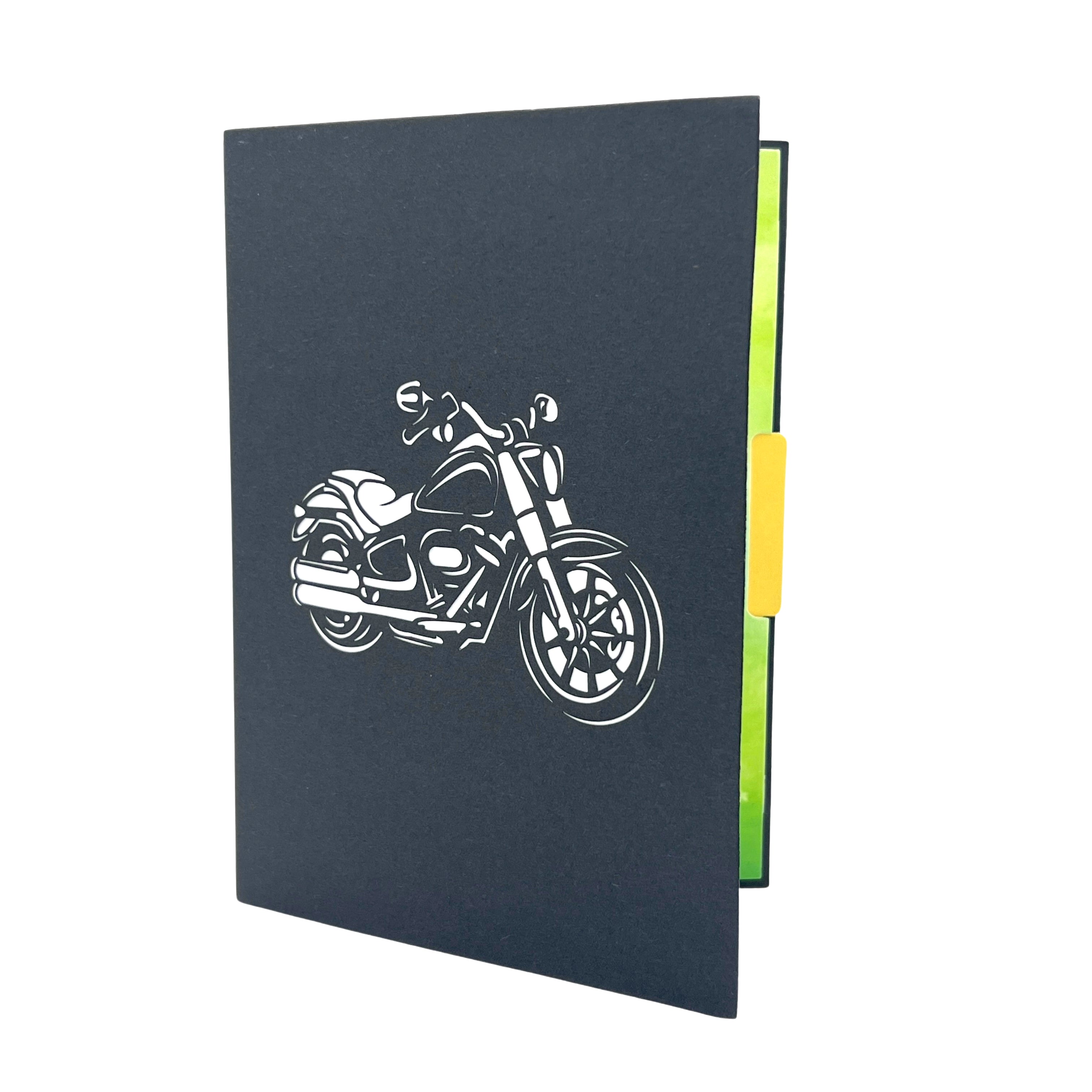 Pop Up Greeting Card Classic Motorcycle Rider Card Birthday Card for Him Husband Boyfriend Thank You Card Adventure Motor Bike Road Trip