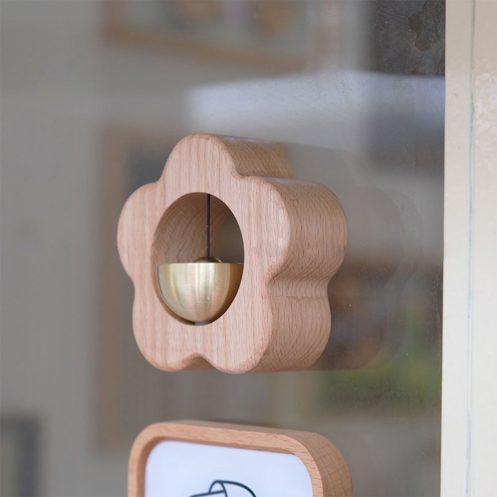 Flower Magnetic Shopkeeper's Bell Chime for Door Entry