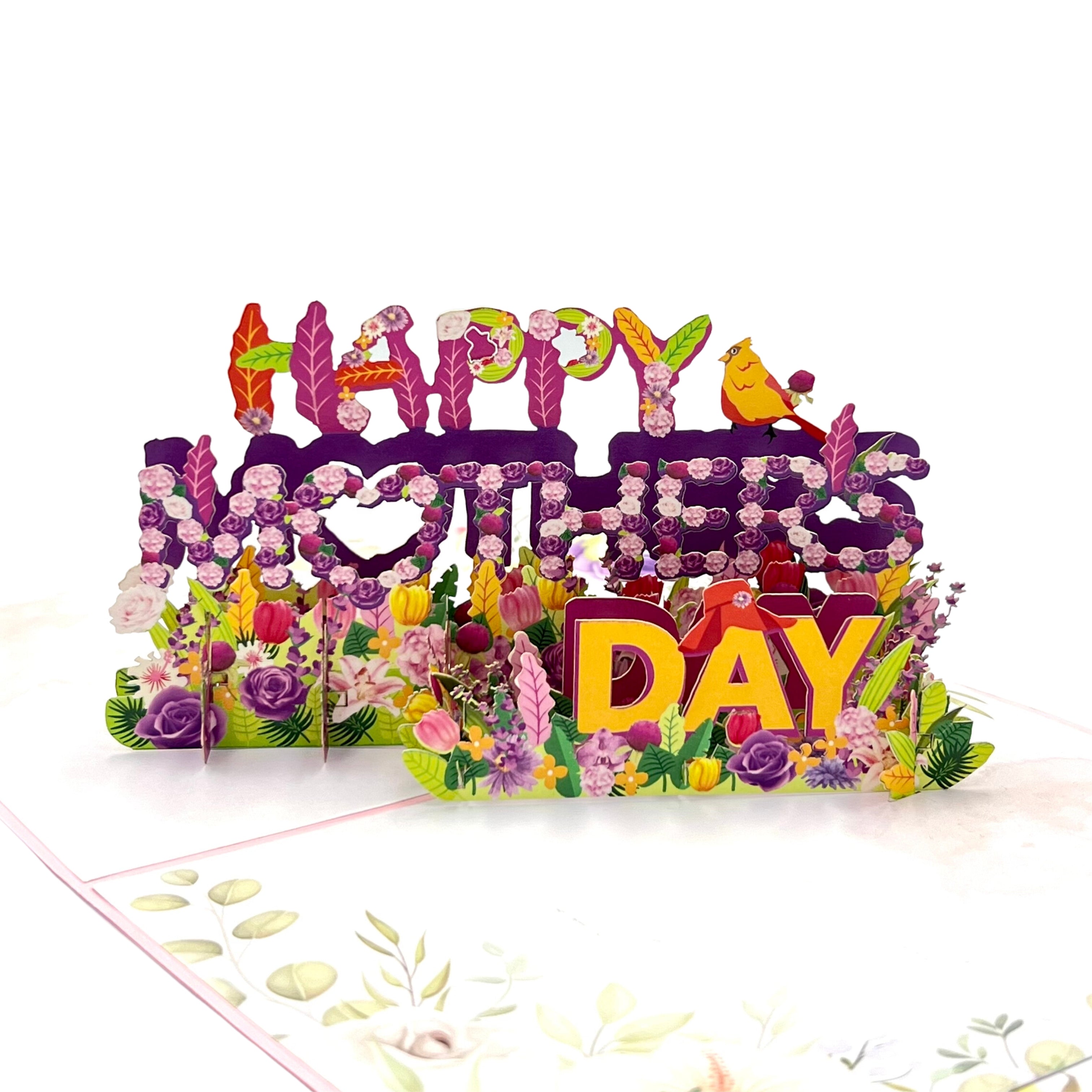 Pop Up Greeting Card Happy Mother's Day, Colorful Card, Flowers Card, Gift for Mom, Grandma Card, Mother's Day Card, Mom Card, Mother Gift