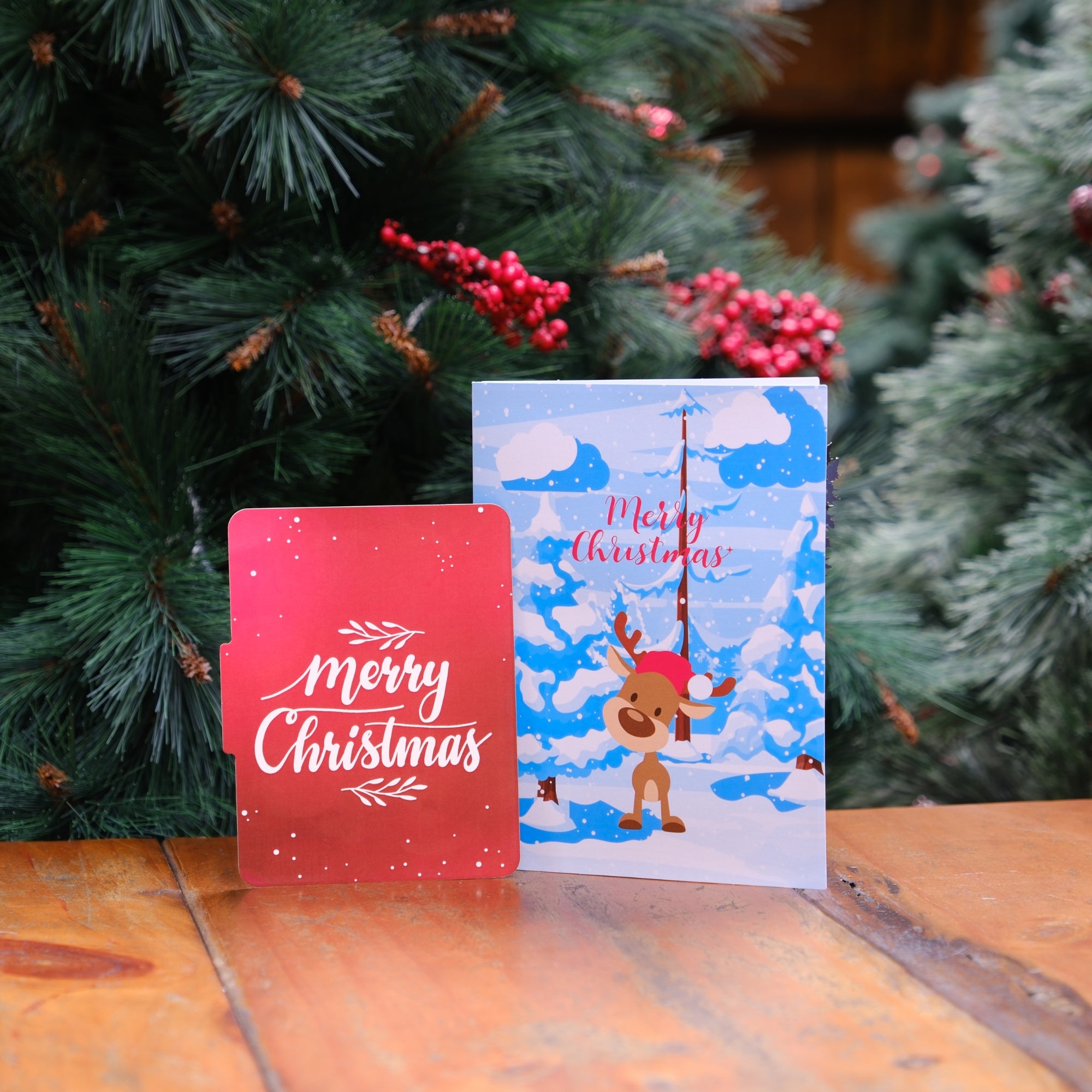 Pop Up Merry Christmas Greeting Card Adorable Reindeer, Christmas theme, Holiday Gift, Christmas decoration, Christmas kid gift, Family Gift