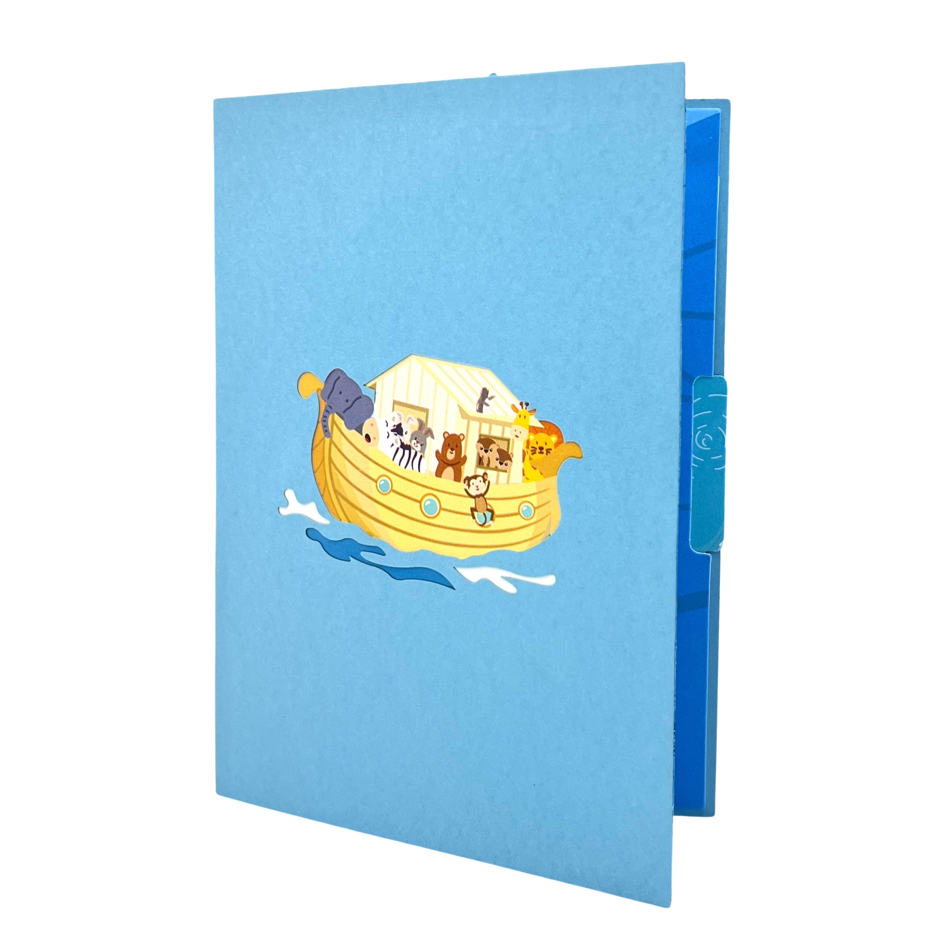 Pop Up Greeting Card Cartoon Animals Boat Adventure Journey Card, Kid Card, Thank you Card, Birthday Card, Family Card, Gift for Children