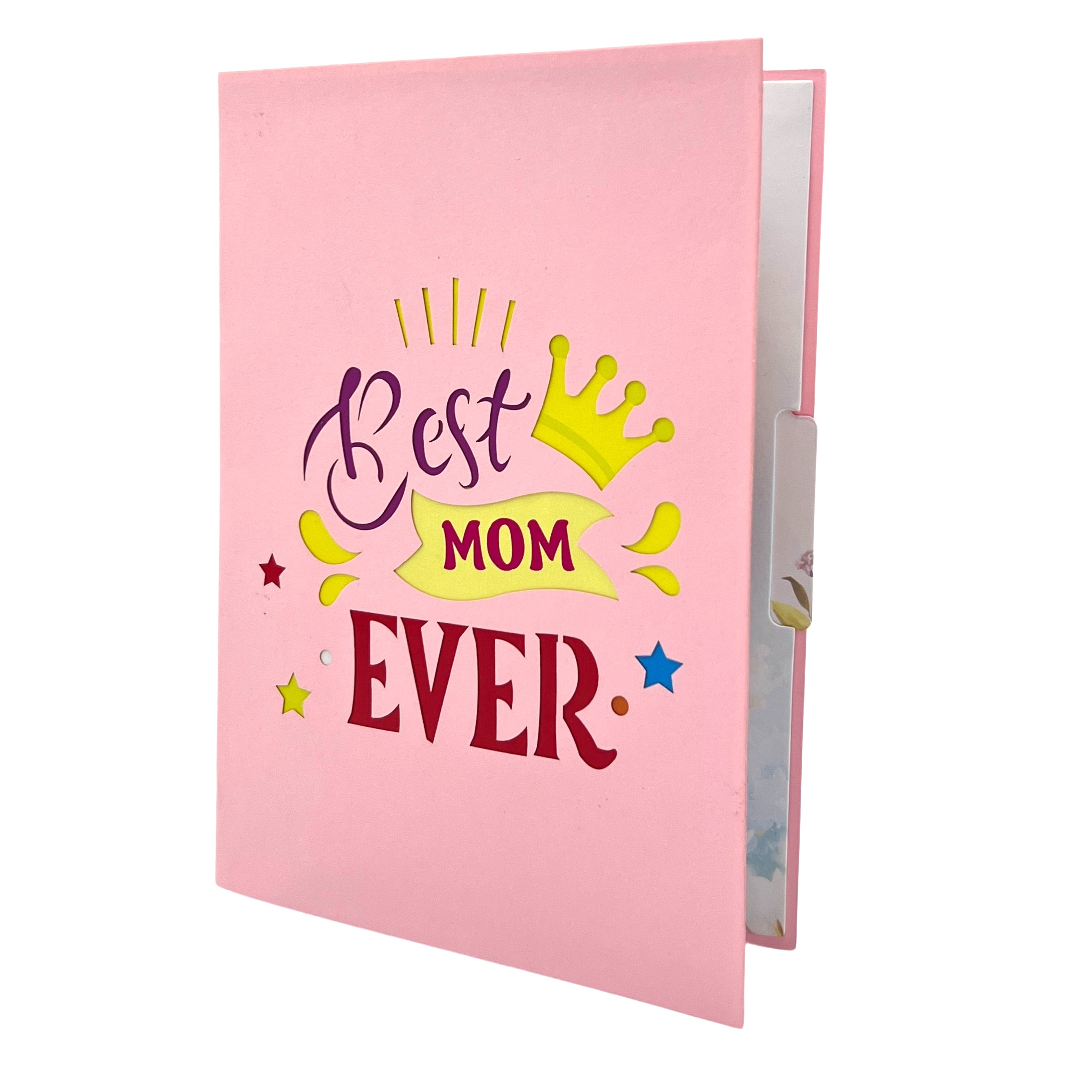Pop Up Greeting Card, Best Mom Ever Card, Mom Card, Mother's Day Card, Mom Gift, Card for Mom, Birthday Card, Thank you Card, Flowers Card