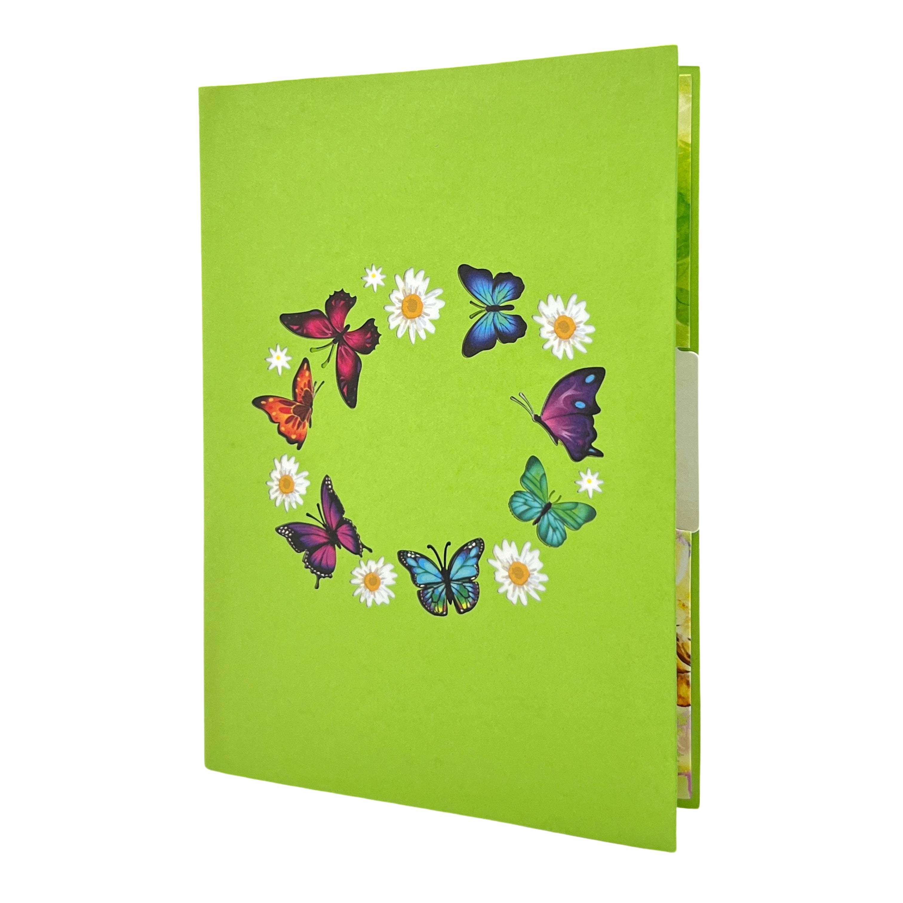 Pop Up Greeting Card Flower Garden Butterfly Card Pop-Up Card Blossoming Card Colorful Card Spring Card Flowers Card Nature Lover Gift