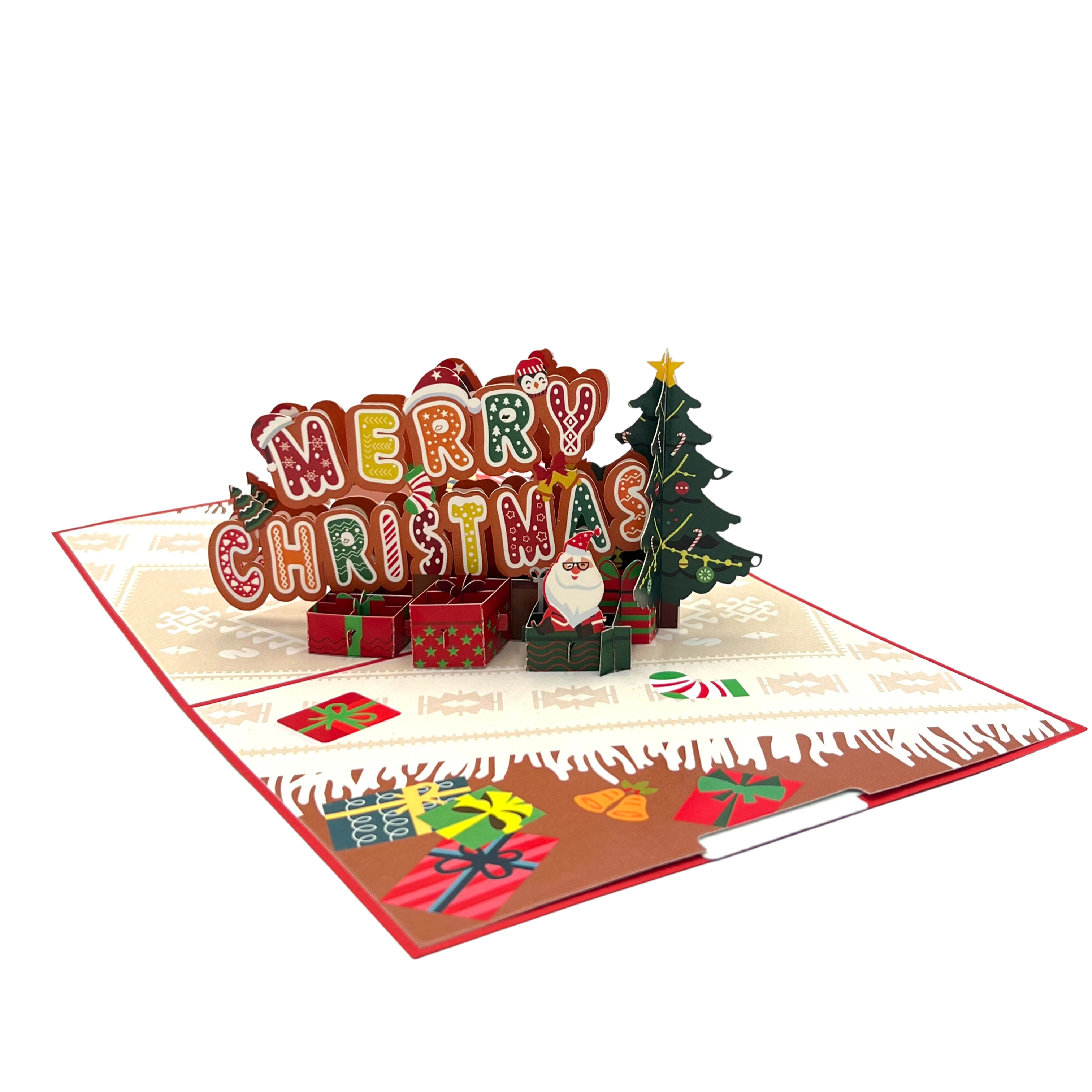 Pop Up Greeting Card Merry Christmas, Christmas Decoration, Christmas Gift, Christmas Tree Card, Christmas Theme card, Nativity, Santa Claus