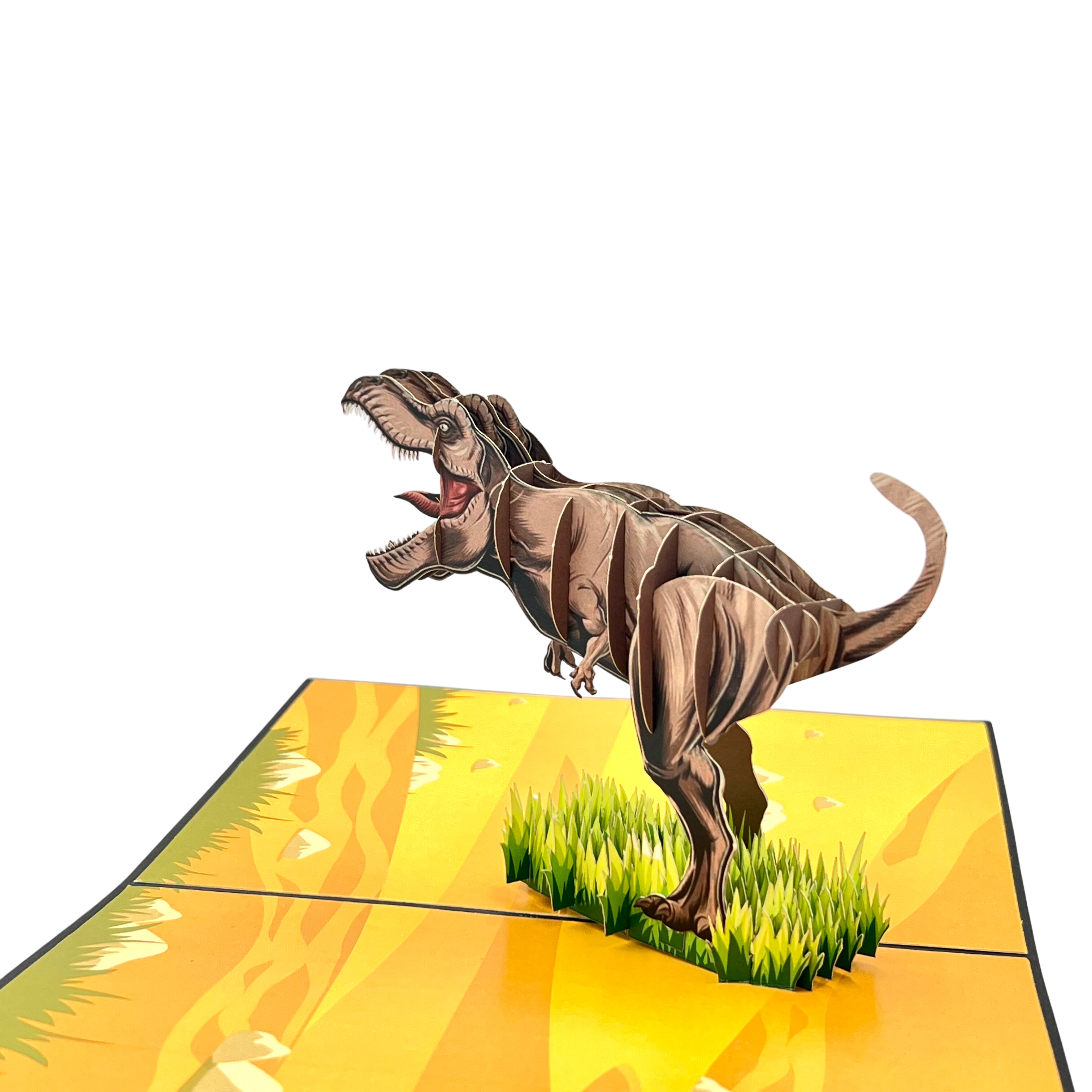Pop Up Greeting Card 3D Carton Dinosaur T-Rex Pop-Up Birthday Gift For Kid Animal Card Thank you Card Gift for Dad Strong Wealthy People
