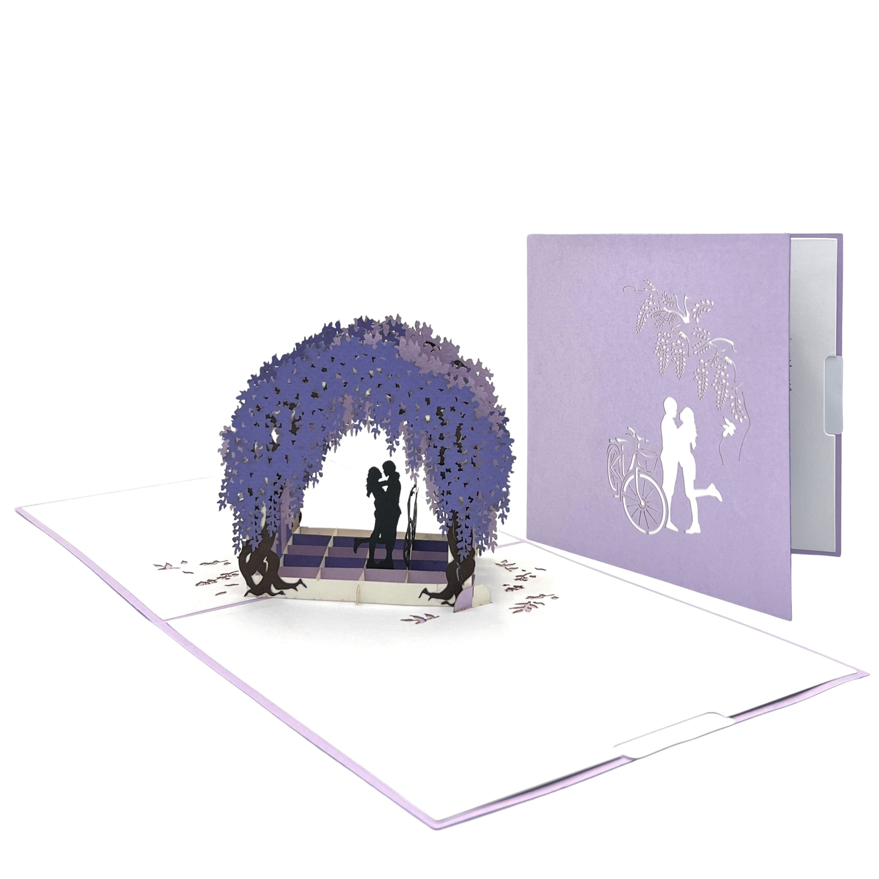 Pop Up Greeting Wedding Card Coupe Wedding Engagement Ceremony Invitation Card Romantic Love Enchanting Proposal Elopement Wedding Gift Idea