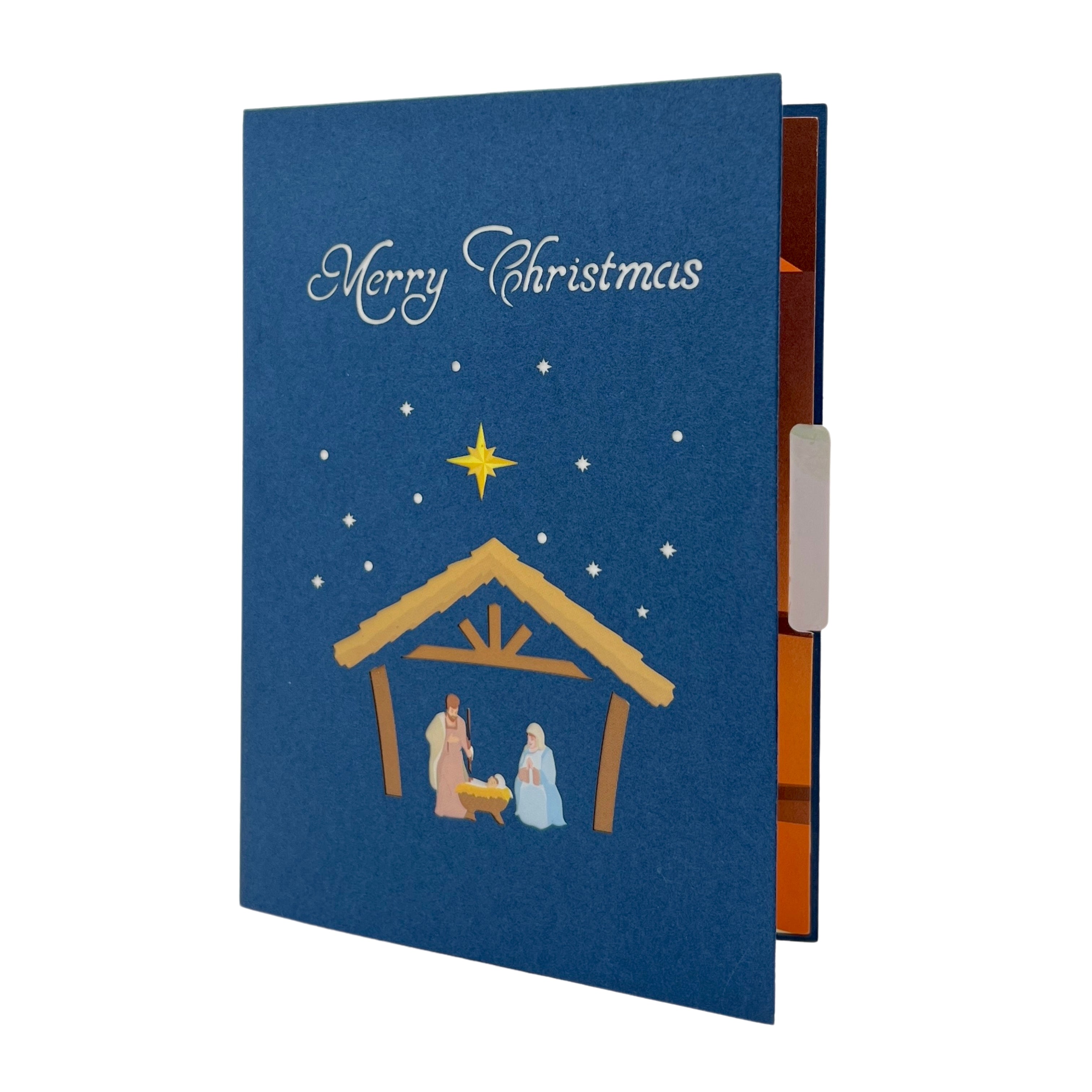Pop Up Greeting Card Holy Night Nativity, Jesus Christ Birth Scene, Christmas Decoration, Christmas Gift, Christmas gift idea, Holiday Card