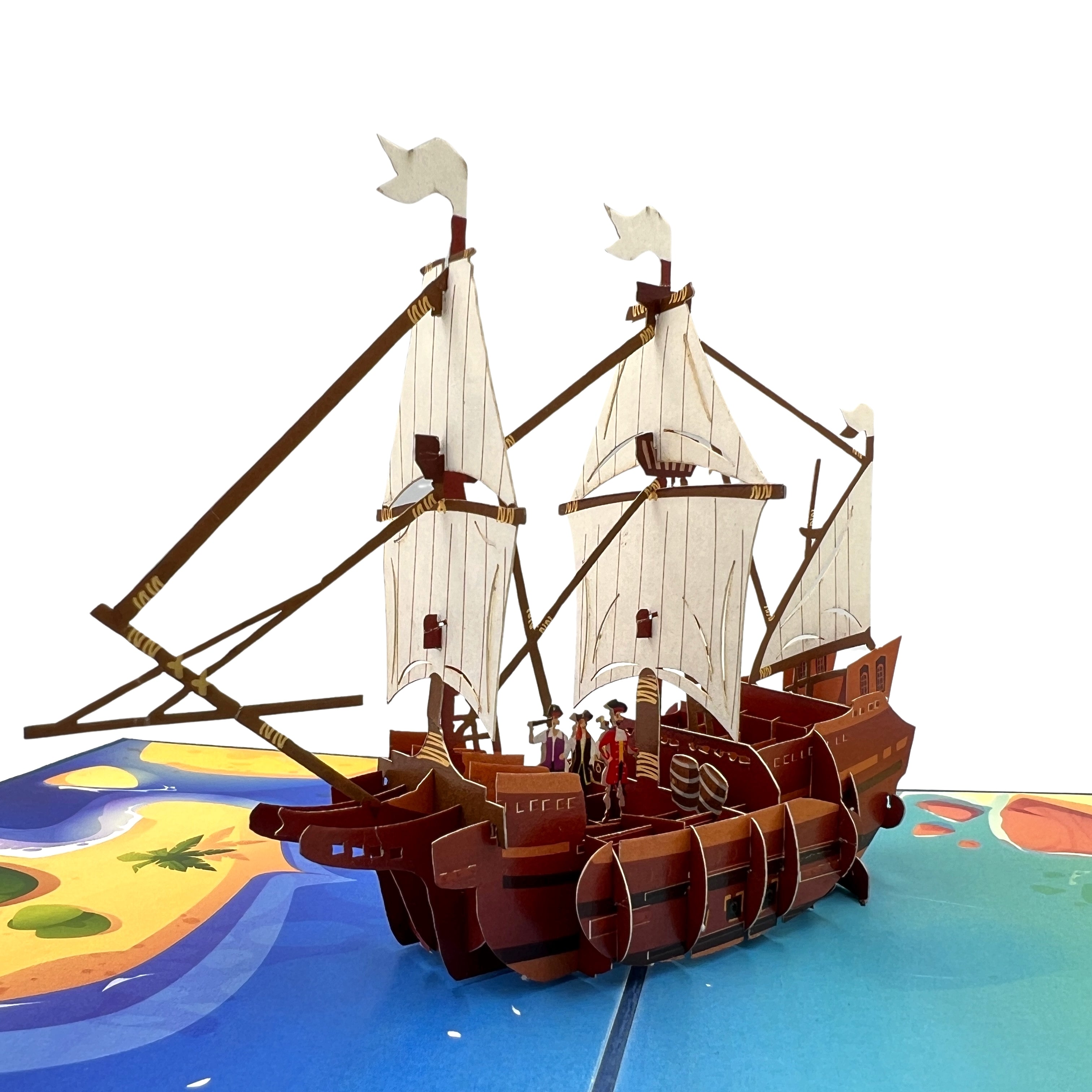 Paper Models Ship Card