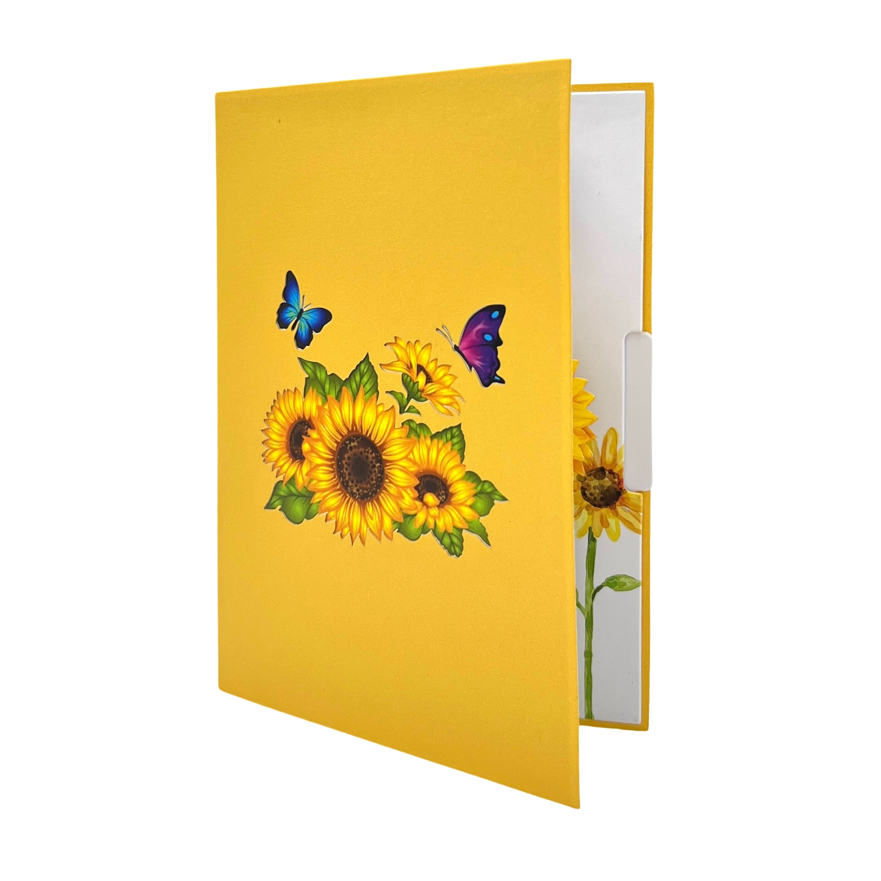 Pop Up Greeting Card Blooming Sun Flower Card Flower Field Bloom Card Nature Lover Gift Thank you Birthday for Mom Dad Gift Friend Family
