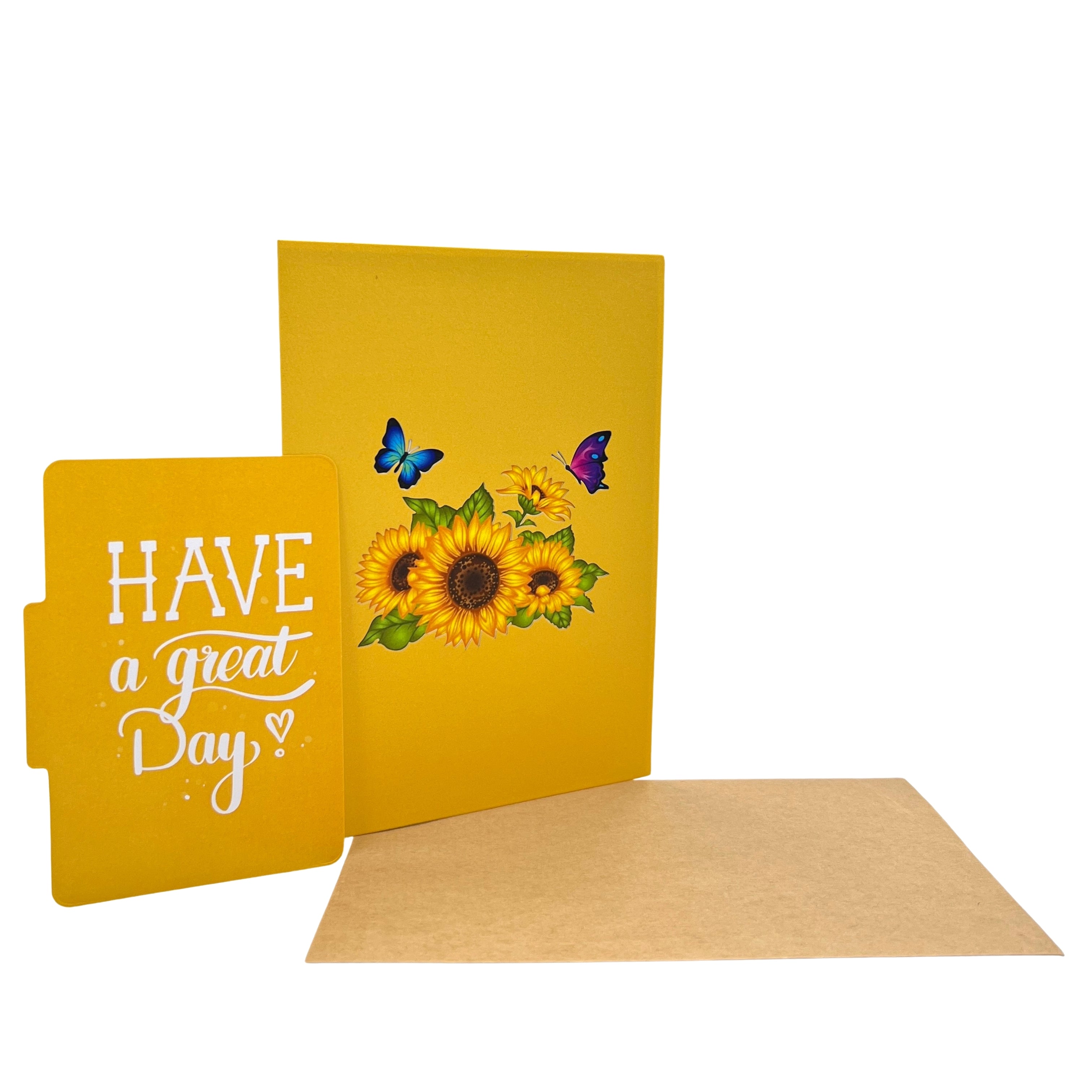 Pop Up Greeting Card Blooming Sun Flower Card Flower Field Bloom Card Nature Lover Gift Thank you Birthday for Mom Dad Gift Friend Family