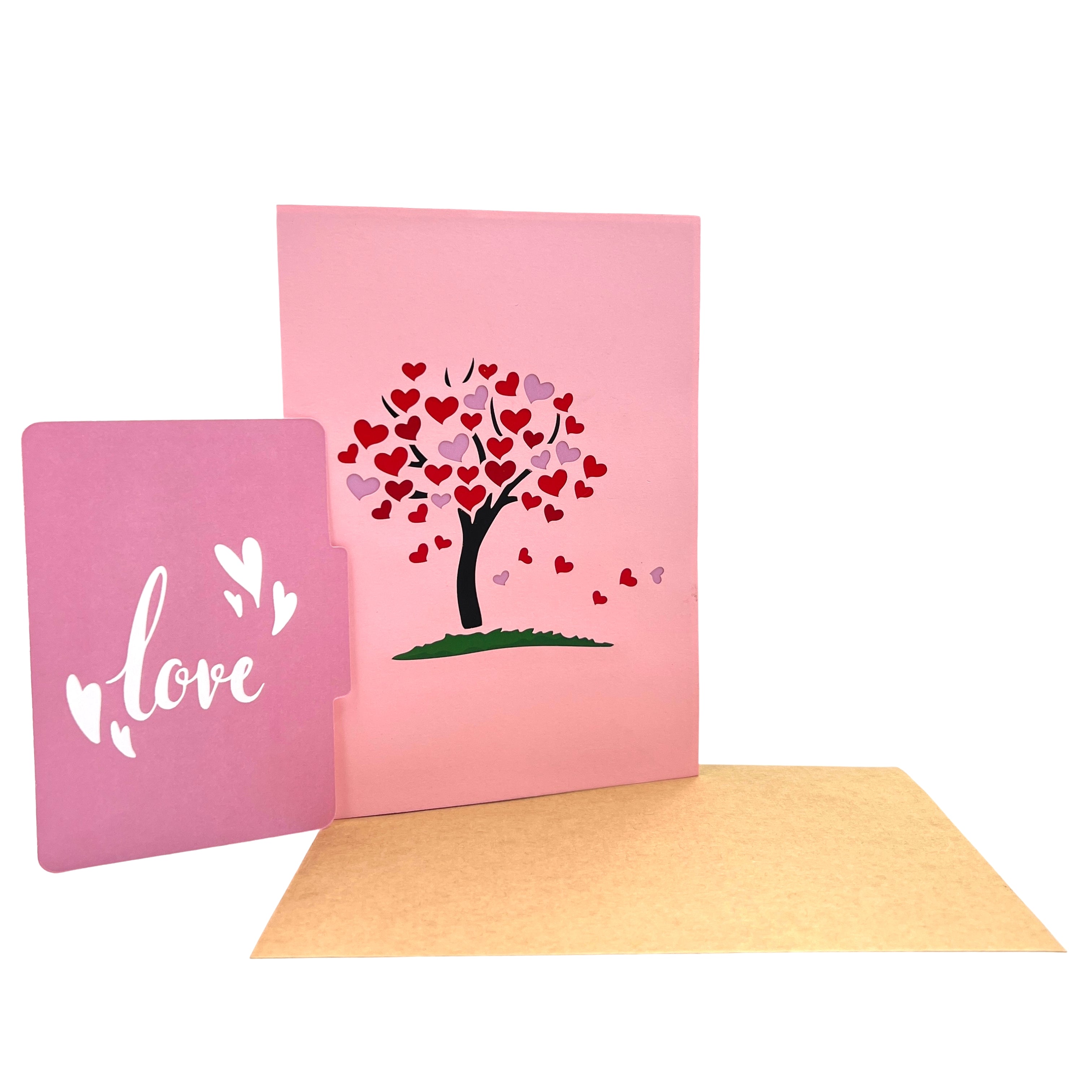 Pop Up Greeting Card Tree of Endless Love Wedding Card Invitation Wedding Gift Engagement Elopement Proposal Valentine Gift Romantic Card