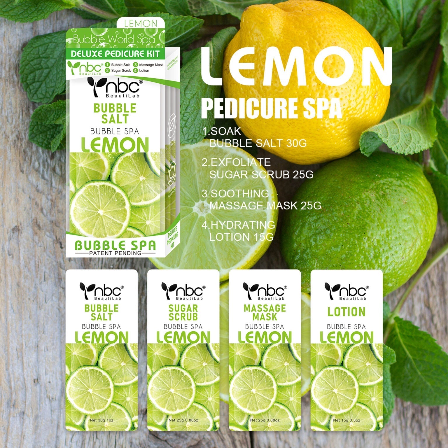 NBC - Pedicure Deluxe 4in1 (Case 50 Boxes) - Many Scents